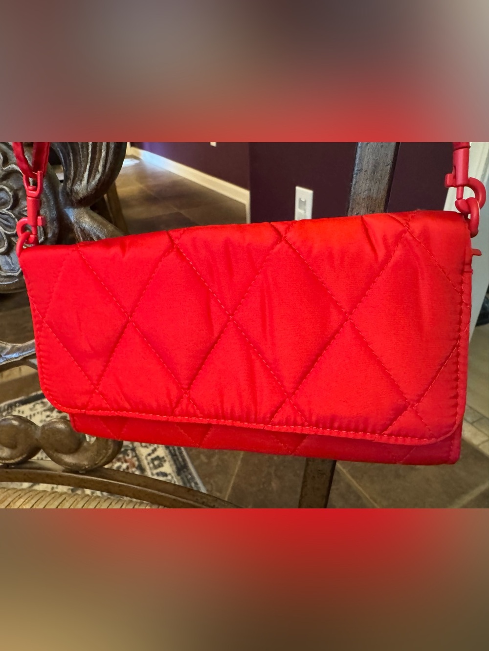 Vera Bradley Red Quilted Crossbody Bag - Women Bags